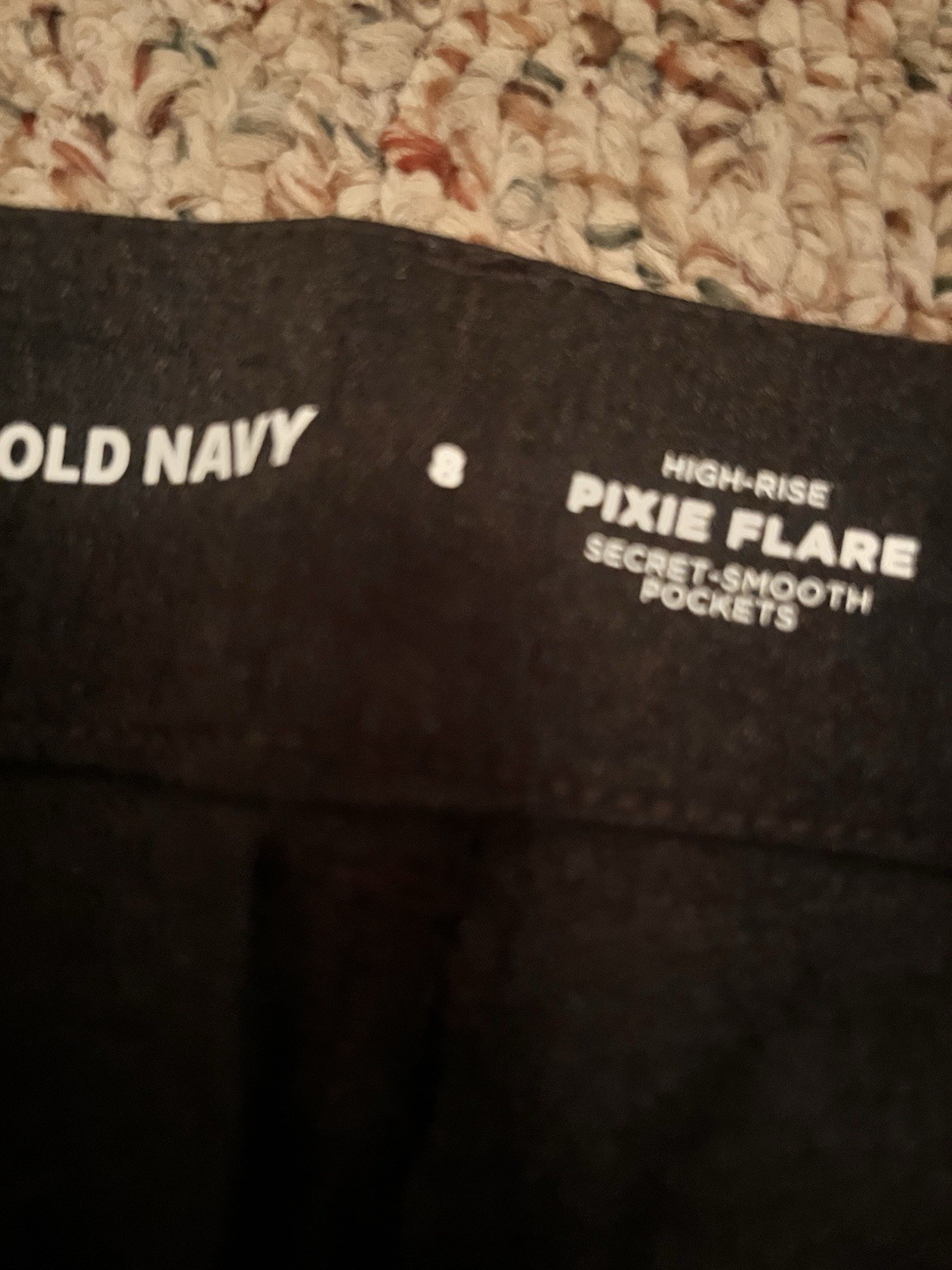 Old Navy Women’s Dress Pants High Rise Flared Leg Black Solid Pockets New