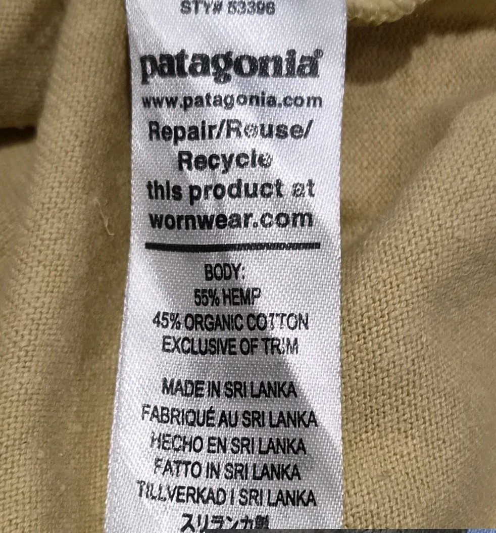 MENS PATAGONIA WORK POCKET TEE SIZE MEDIUM