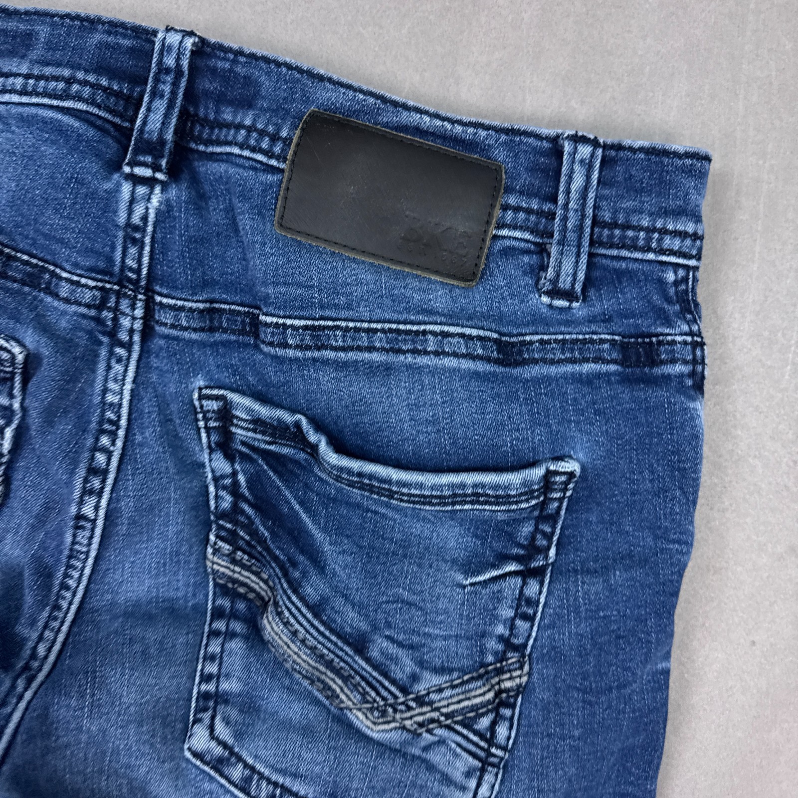 Buckle BKE Jeans Men 30×28 Blue Alec Denim Pant Faded Stretch Washout (Tag32x30)