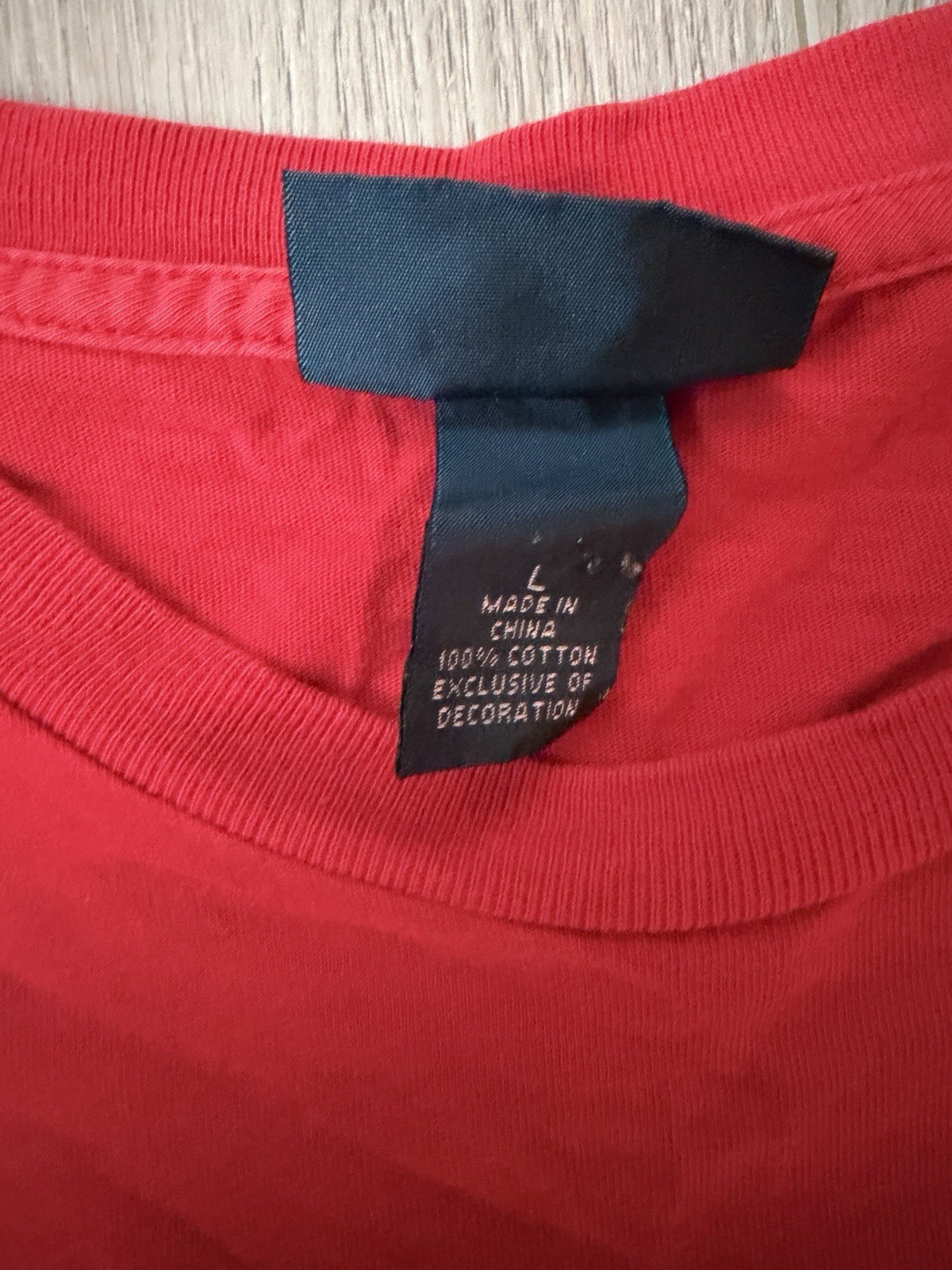 Vintage Single Stitch Red Polo Ralph Lauren Shirt Size Large