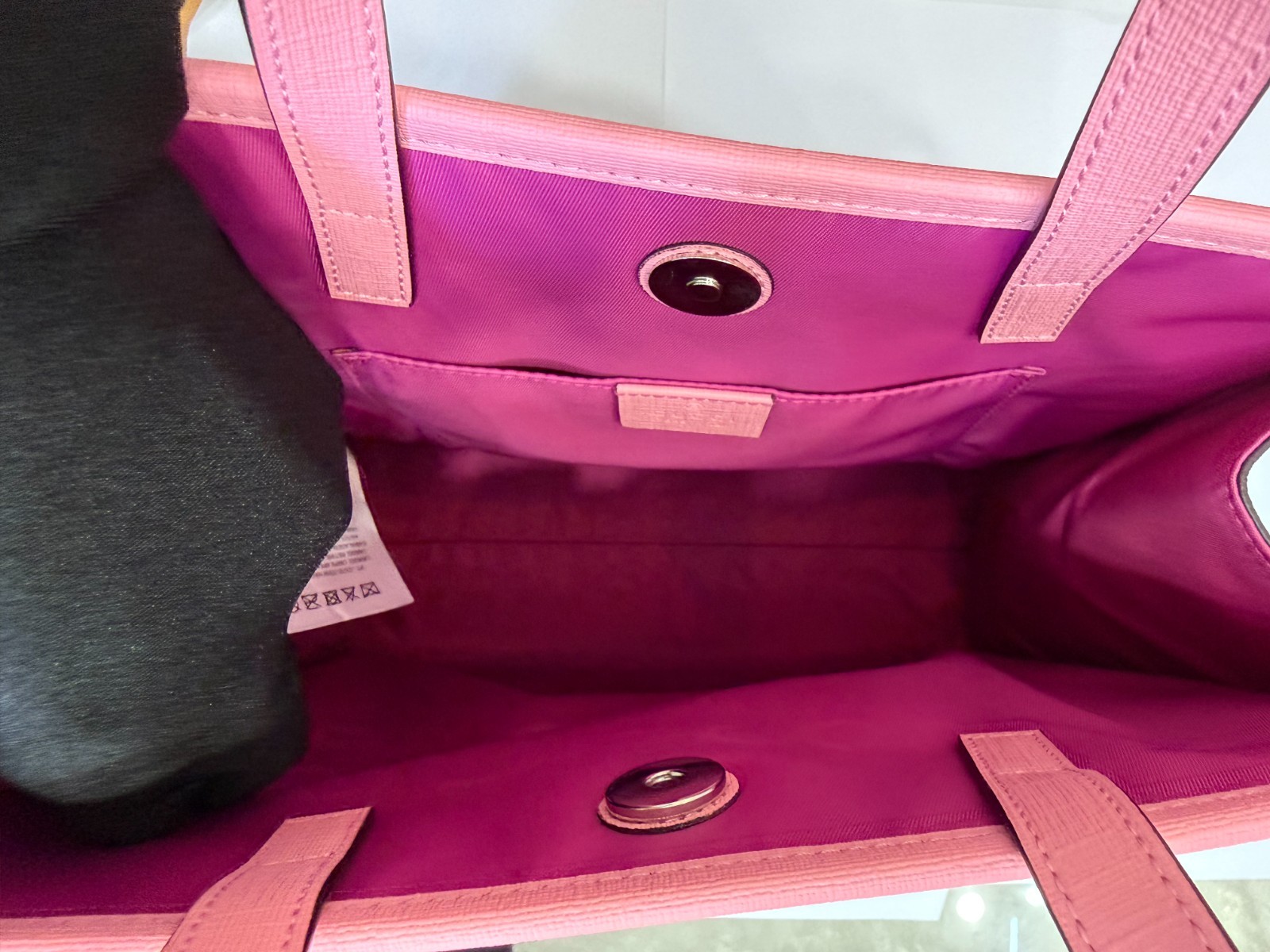 Gucci Kids GG Supreme 3D Strawberry Tote Handbag Pink Leather Trim