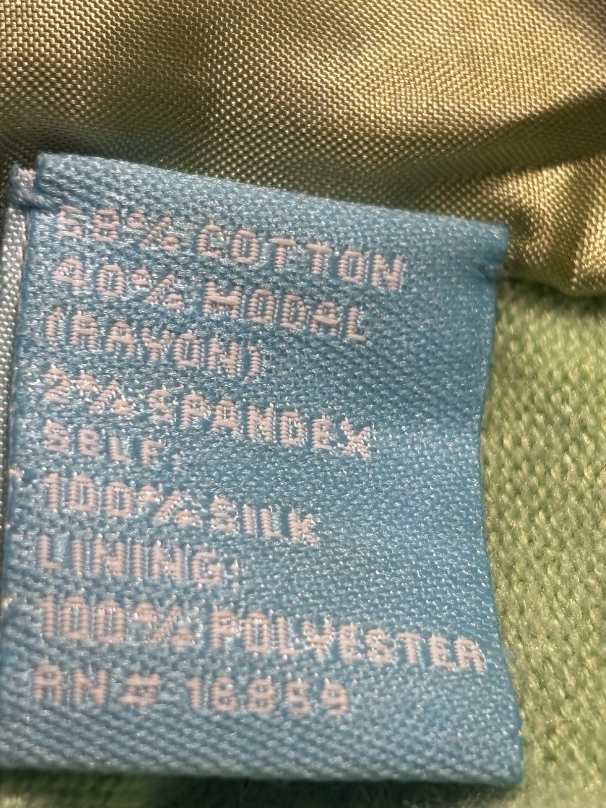 J. McLaughlin Mint Green Silk Front Scarf Print Cardigan L/S Sweater Buttons M