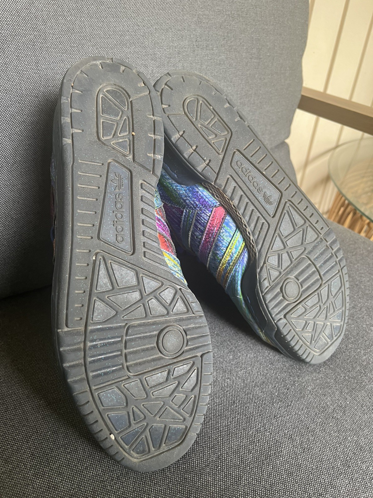 Adidas Js Wings Jeremy Scott Rainbow Foil Q23650 Vintage Sz 13