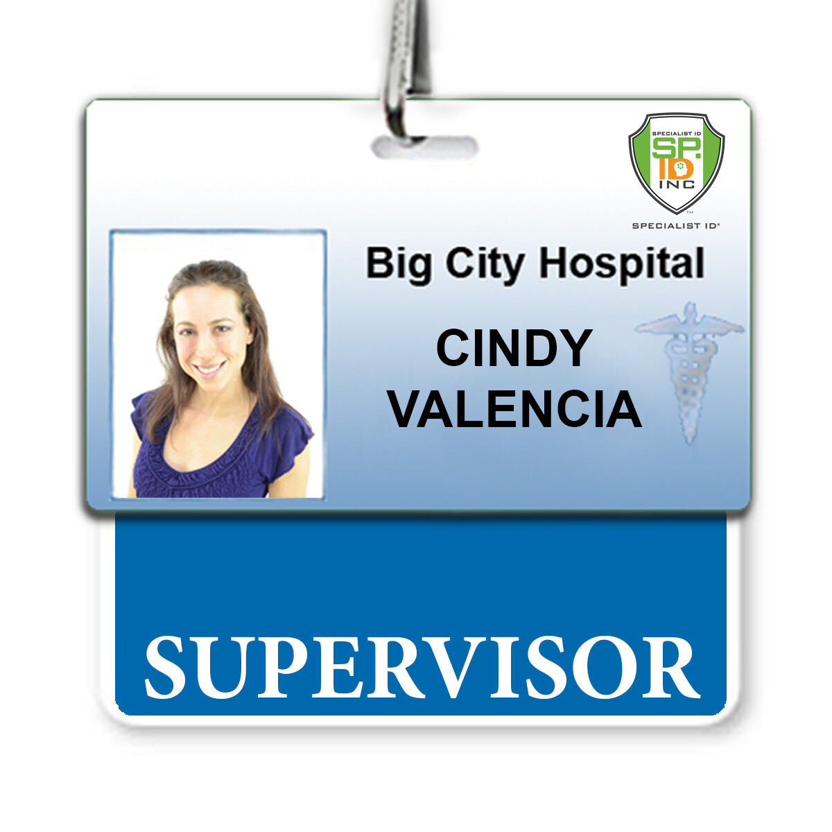 SUPERVISOR Badge Buddy – Horizontal – Hospital ID Card Buddies for Supervisors