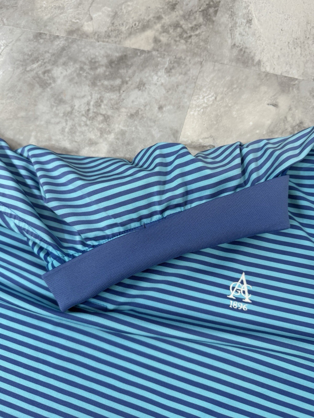 Peter Millar x Aronimink Golf Club Summer Comfort Stripe Polo Shirt Men’s Size L