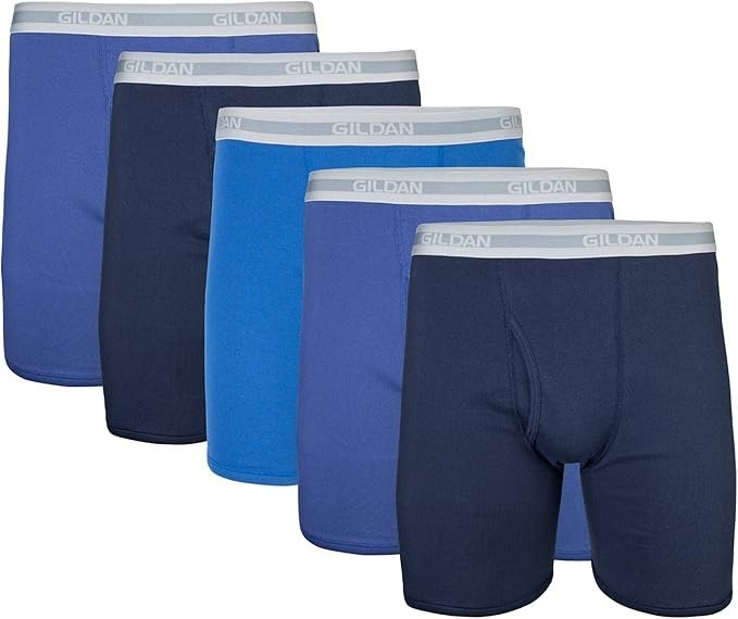 Gildan Boxer Briefs (5-pack) or White Gildan Briefs or Color Briefs (6-packs)