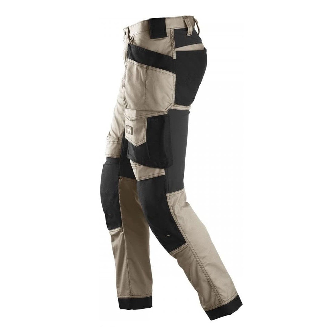 Snickers Workwear AllroundWork Stretch Mens Work Pants 36/32 Relaxed Khaki/Black