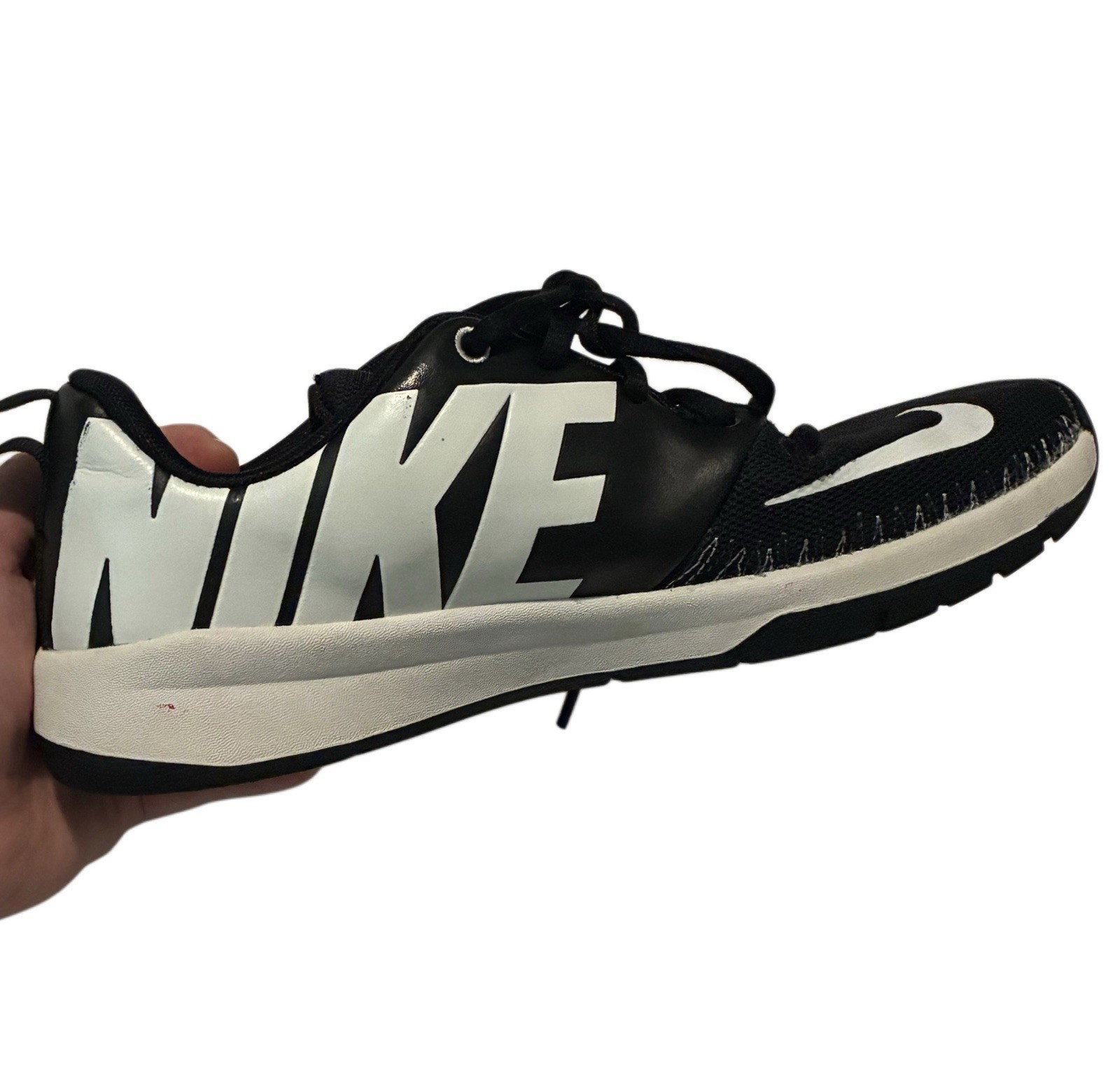 Nike Team Hustle D7 Low Black/White Youth Size 6Y Shoes