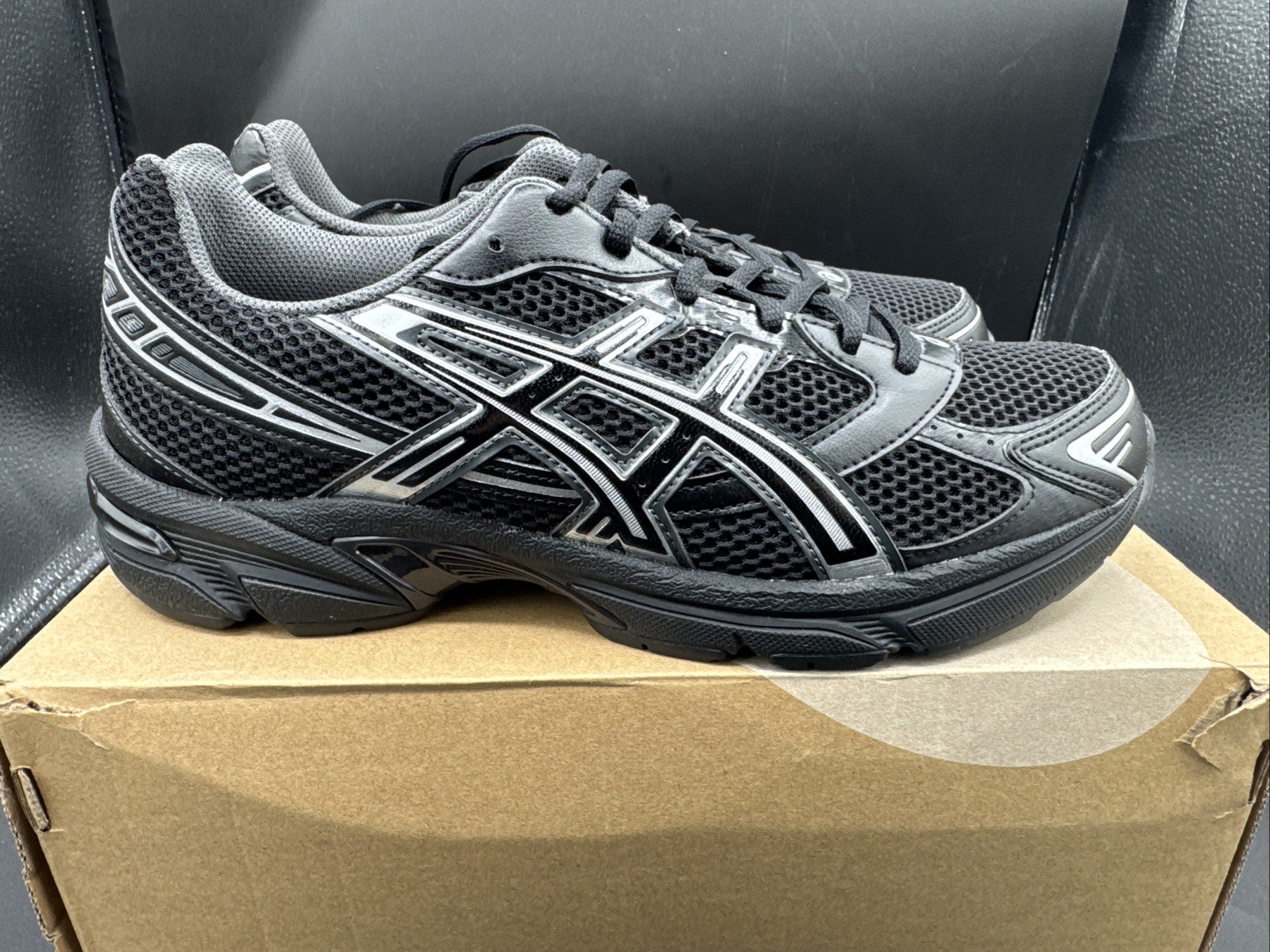 PICK SIZE – Asics Unisex Gel-1130 Black / Pure Silver Mesh Running Sneakers