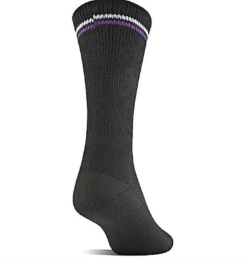 4 Pairs Medipeds Womens Non Binding Cushioned Smooth Toe Diabetic Crew Socks