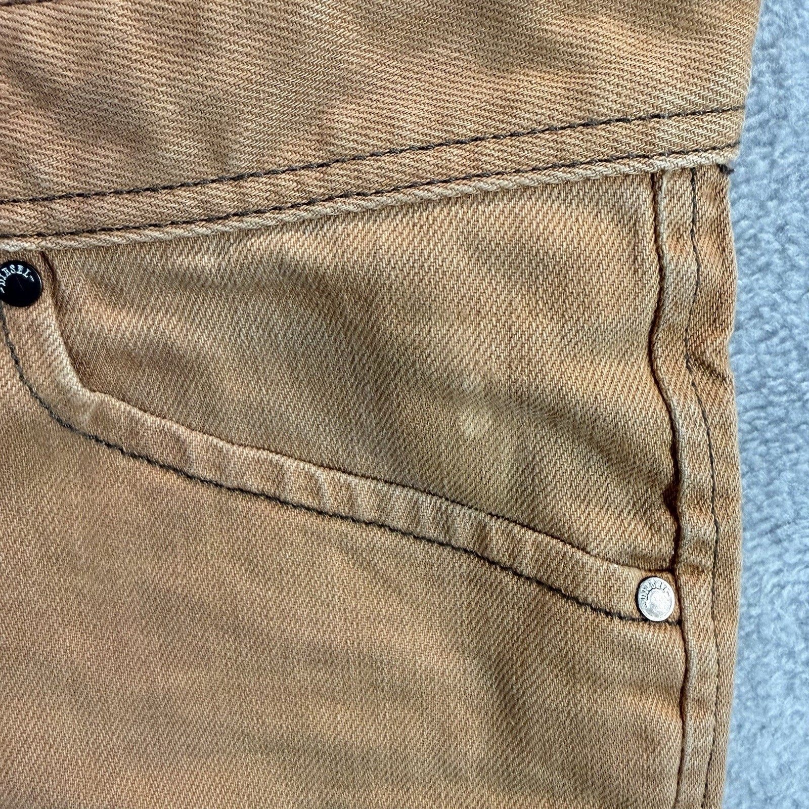 Diesel DARRON Jeans Mens 30×31 Tan Brown 3D Regular Slim Tapered Denim EUC