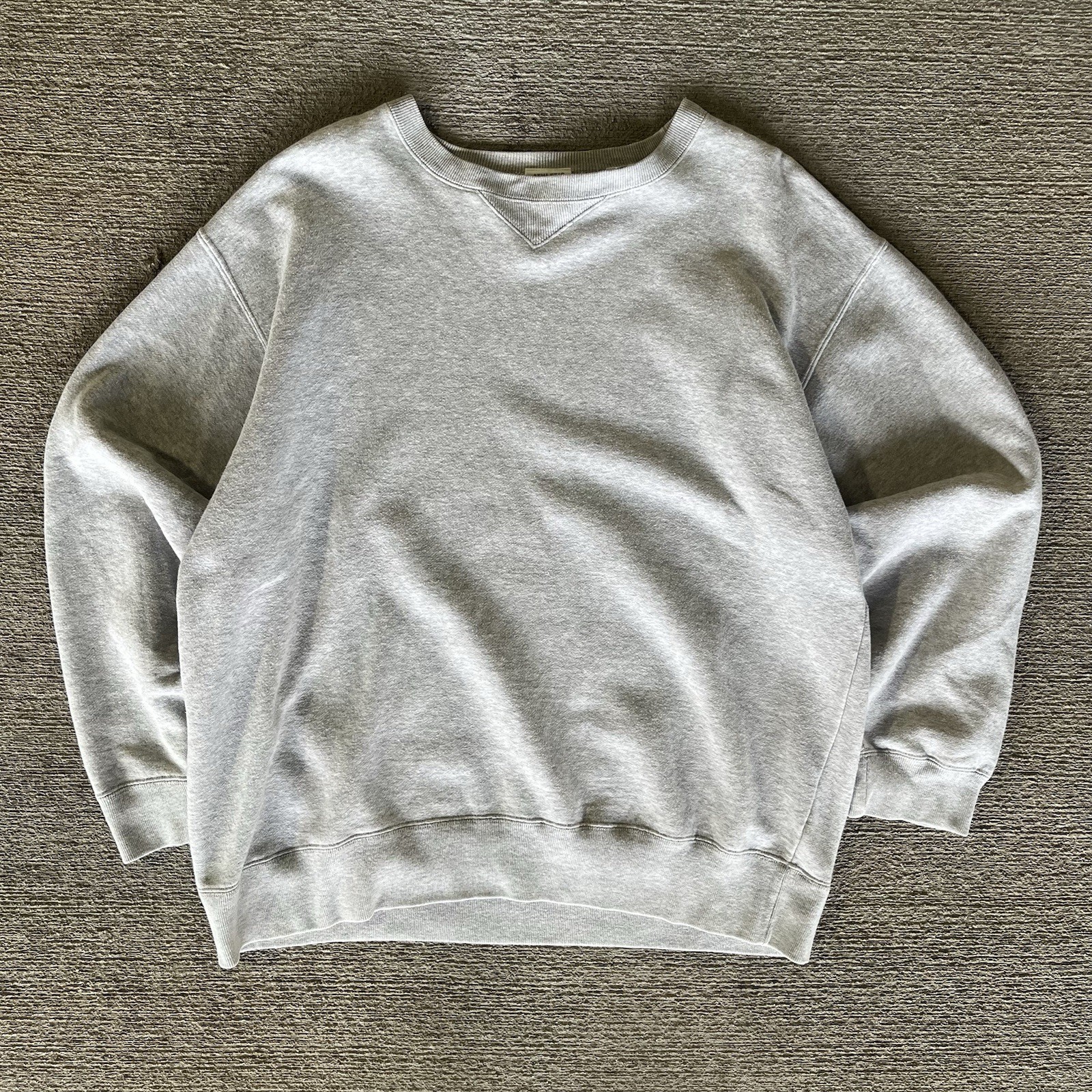 Vintage 90s GAP Sweats Blank Gray Heavyweight Crewneck Size XL Mens Cotton