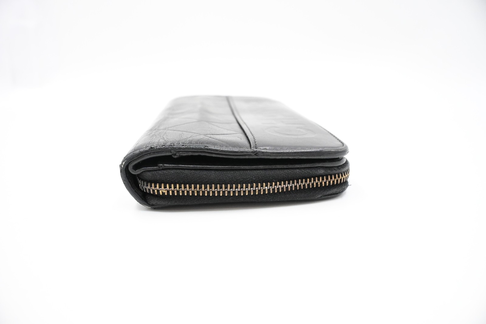 Authentic Chanel Matelassé Purse, Black Leather