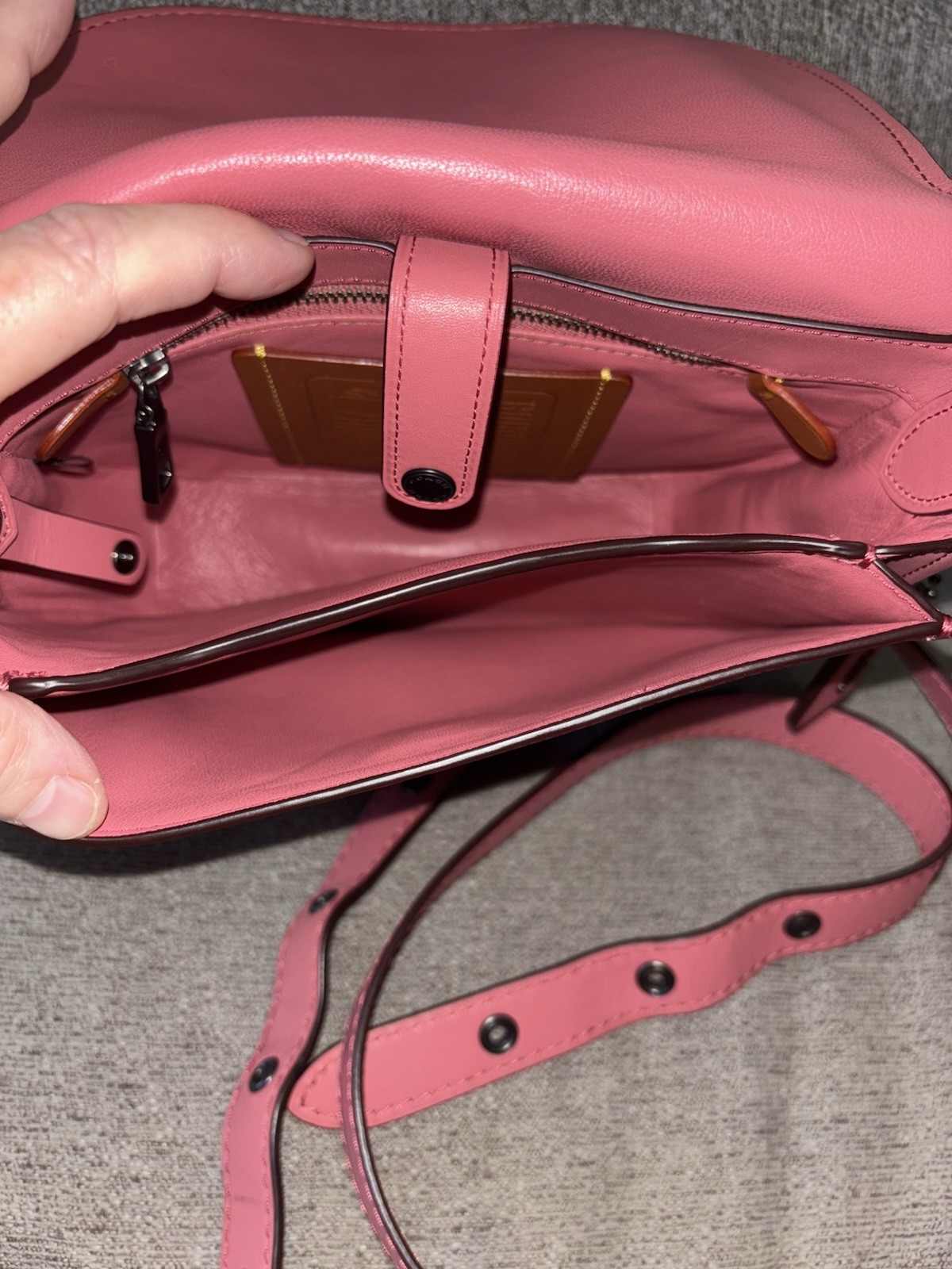 Coach 1941 Saddle Bag 23 Glovetanned Leather Purse 20115 58967 Peony Pink