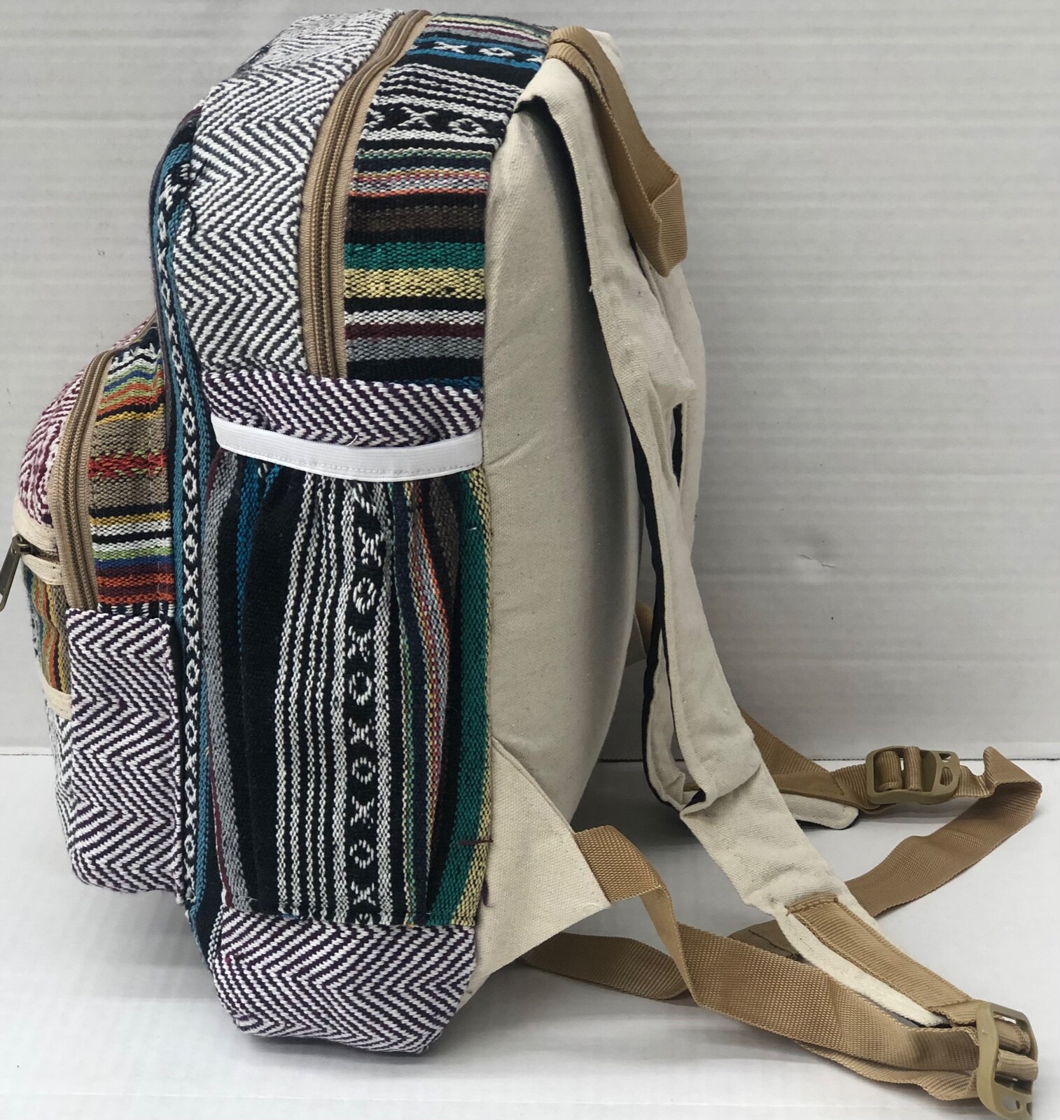 Artisan Himalayan multicolored Backpack #10 “Pattern and color may varies”