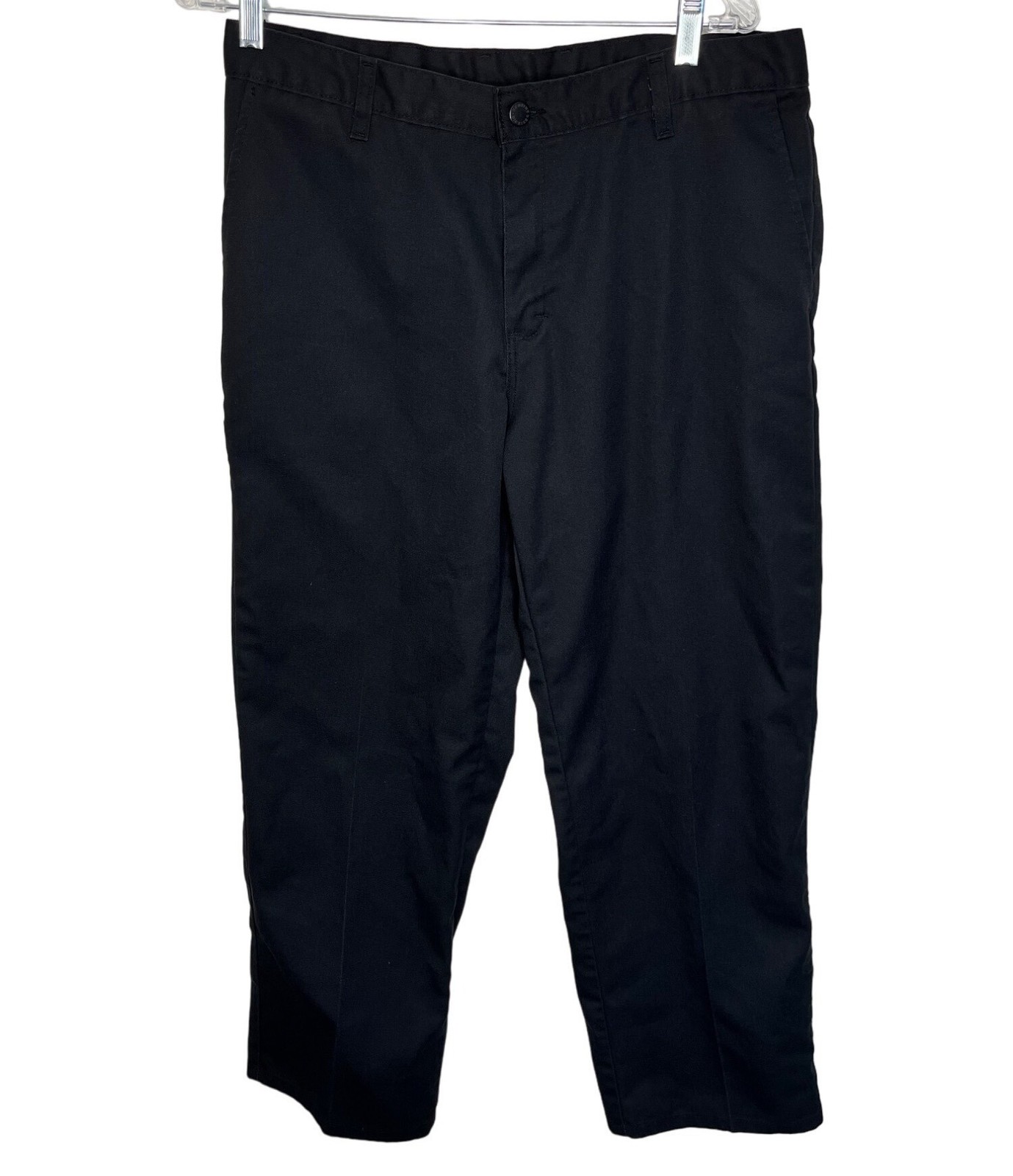 Dickies Mens Black Work Pants 34×30 Durable Polyester Cotton Blend 21a