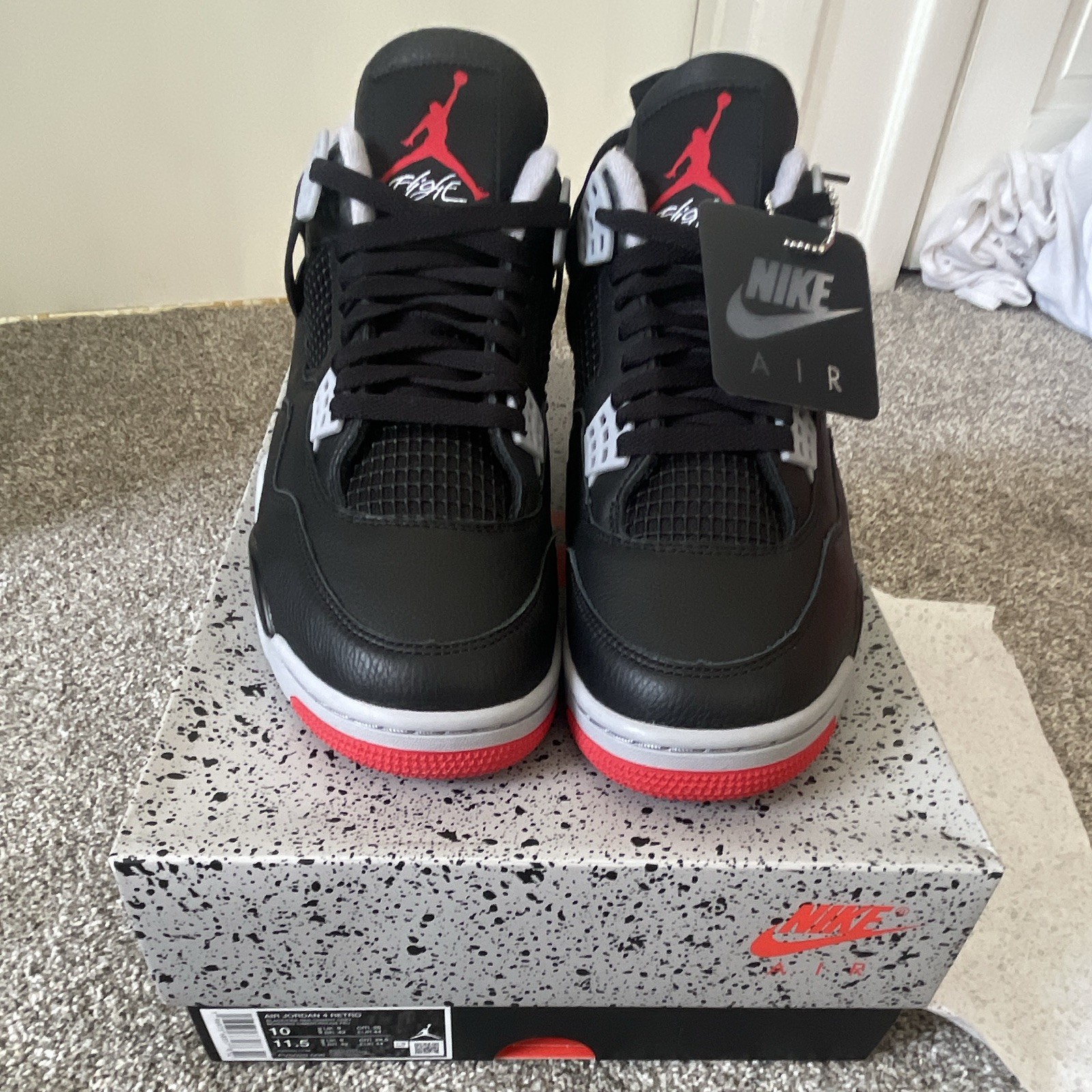Jordan Air Jordan 4 Retro Bred Reimagined Black/Fire Red 2024 FV5029-006