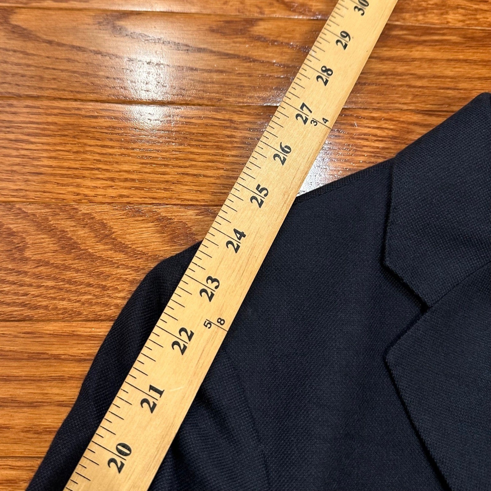 J.Crew Ludlow Blazer Mens 34S Slim Navy Moon Worsted Wool Cotton Unstructured