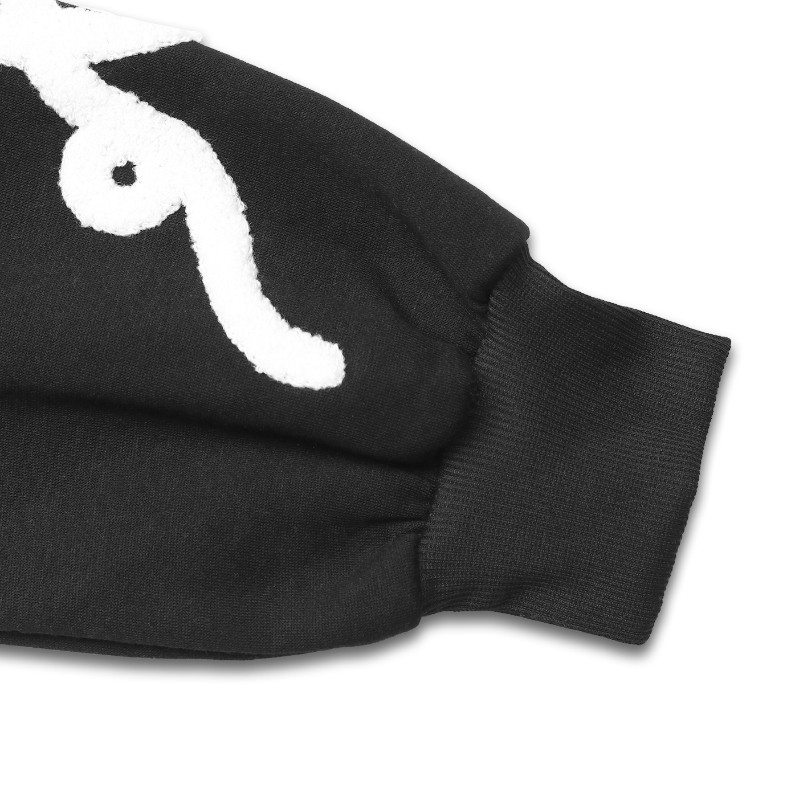 Autumn and winter round neck towel embroidered casual hoodie