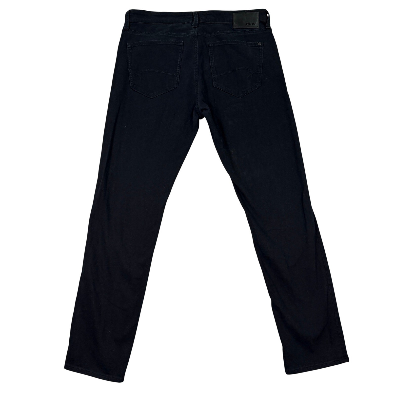 Mavi Mens 34×32 Jake Slim Leg Jeans Adult Black Comfort Stretch Minimalist Denim