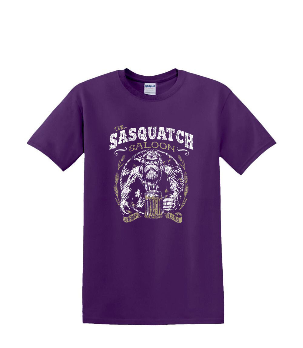 T-Shirt S to 2XL 3XL – SASQUATCH SALOON – BIGFOOT SASQUATCH FUNNY Adult