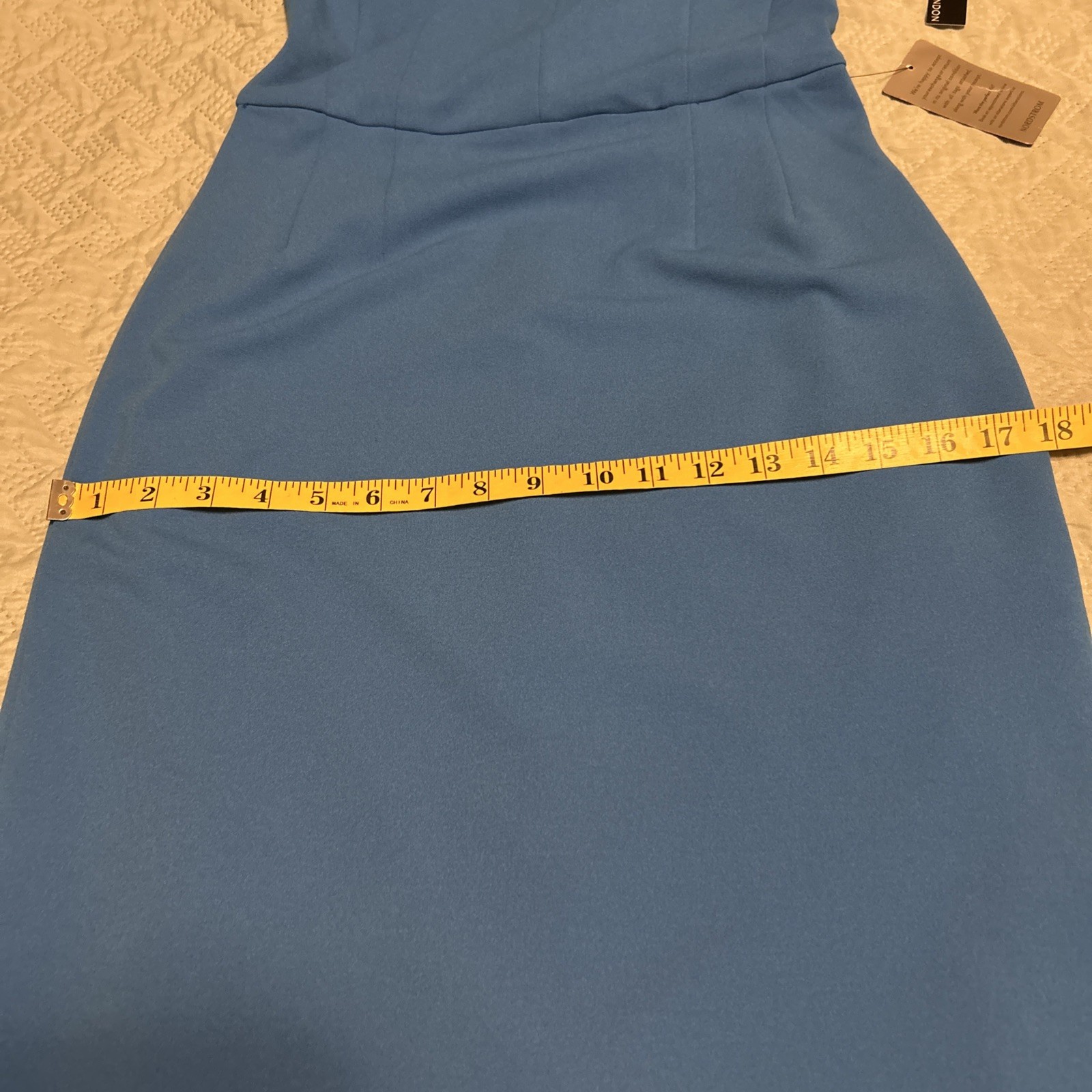 Maggy London Blue Tie Neck ocean blue Dress RN 58142 NWT Women’s Size 0