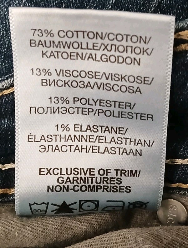 Silver Jeans 32 14 Long Suki Mid Straight Dark Wash Distressed Denim Stretch