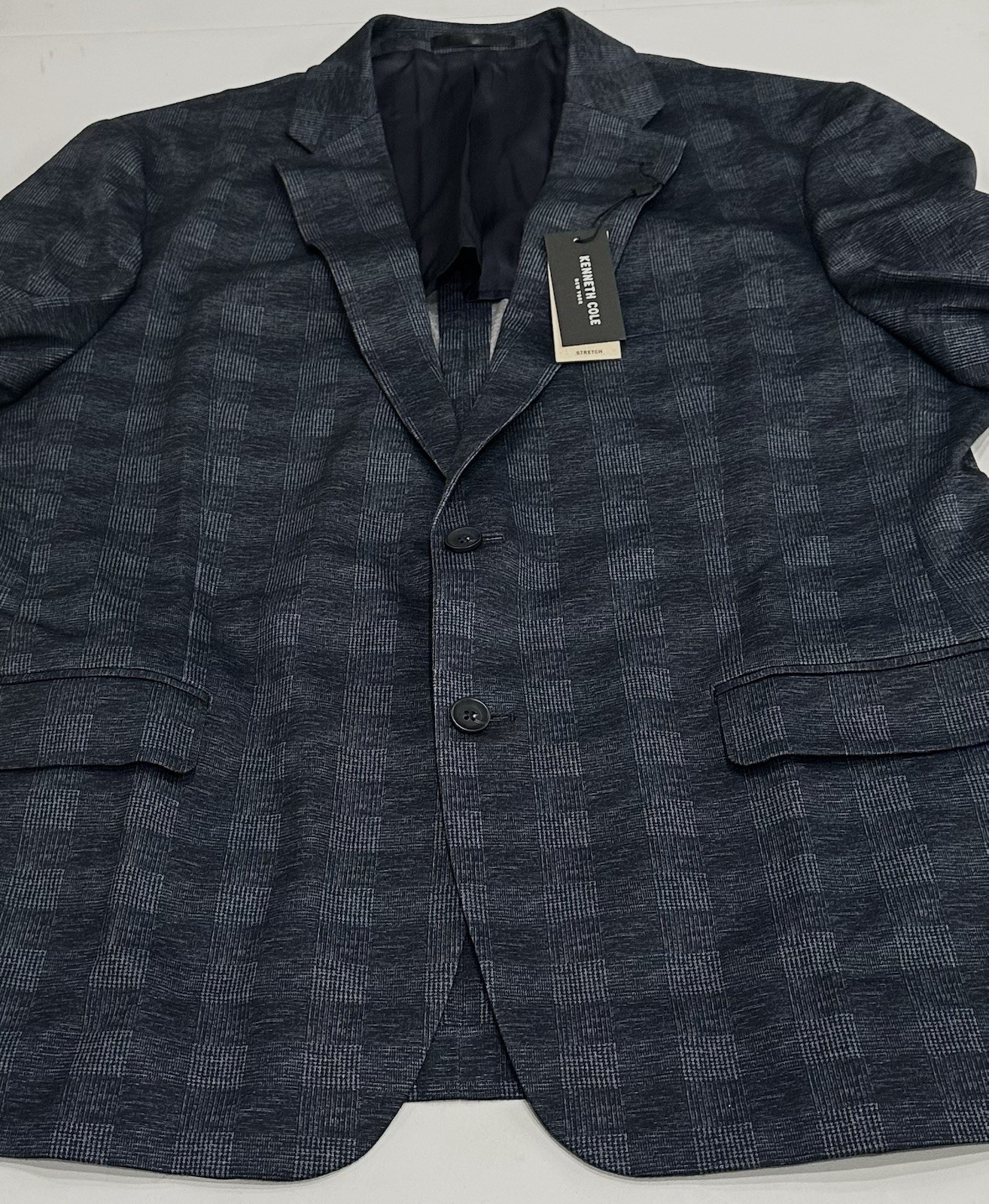 Kenneth Cole New York Men’s Slim Stretch Suit Jacket, Blue, Size XL