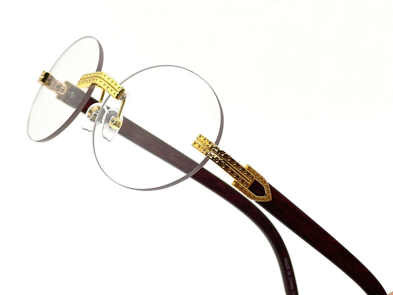 Small Brown Gradient Lens Sunglasses Gold Metal Frame Women Light weight Comfort
