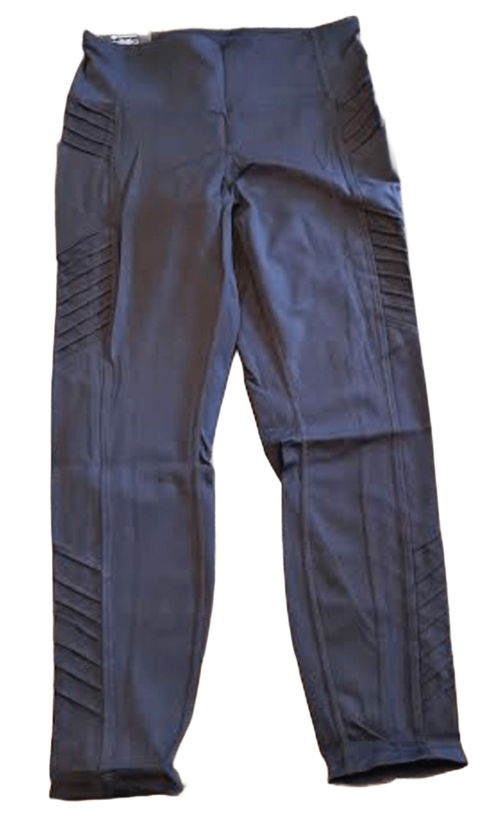 NWT MEMBER’S MARK Women’s High-Rise Everyday Black Moto Ankle Legging, Size L