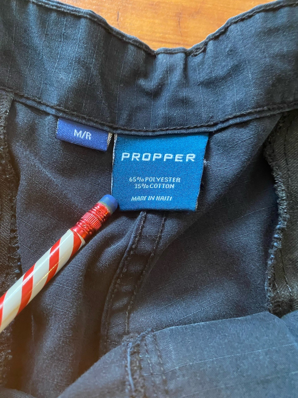 MENS PROPPER F5205 ZIP FLY POLY COTTON BATTLE RIP PANTS LAPD NAVY M/R 34×31