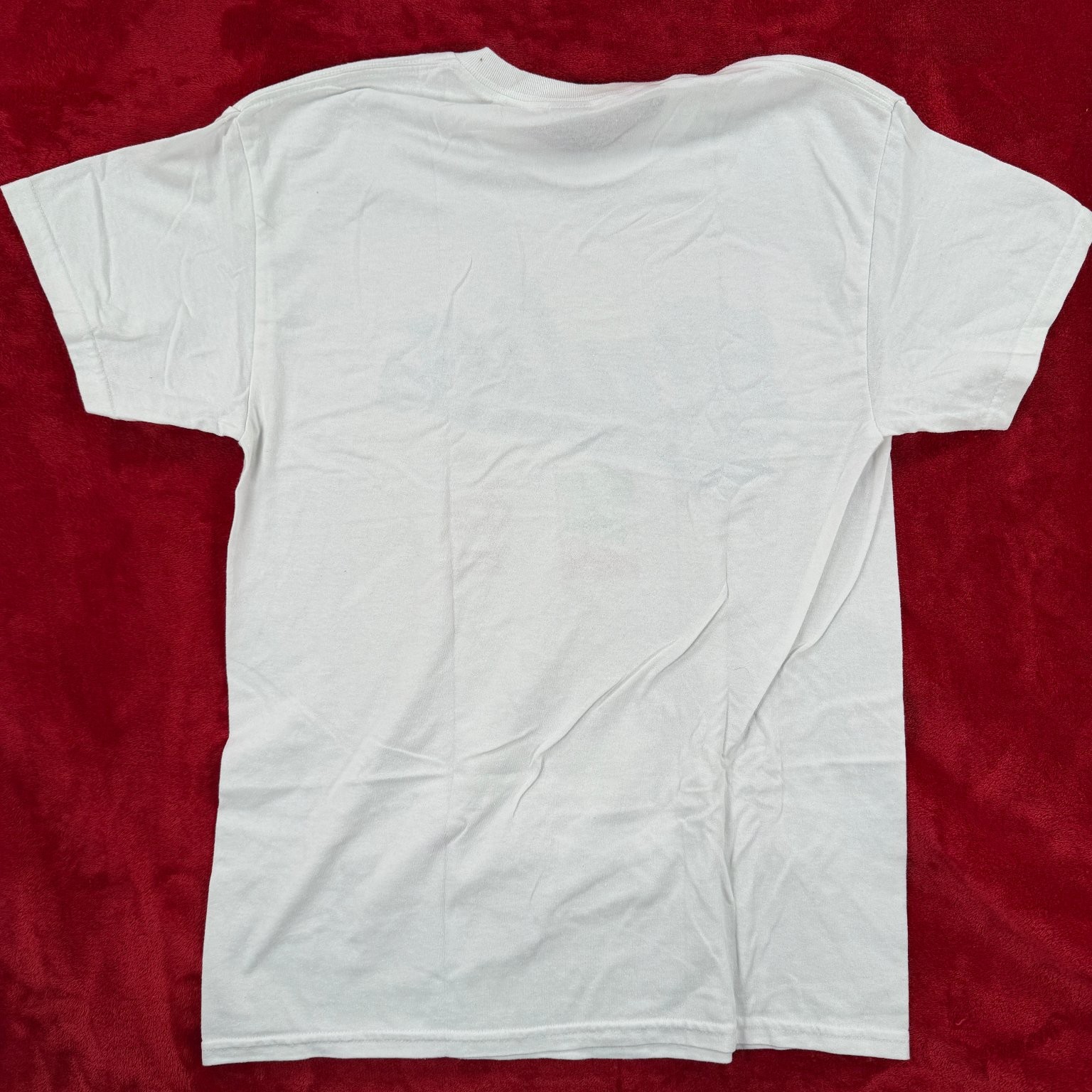 Gildan T-Shirt Men’s White Medium Italia STL The Hill DryBlend Cotton Blend