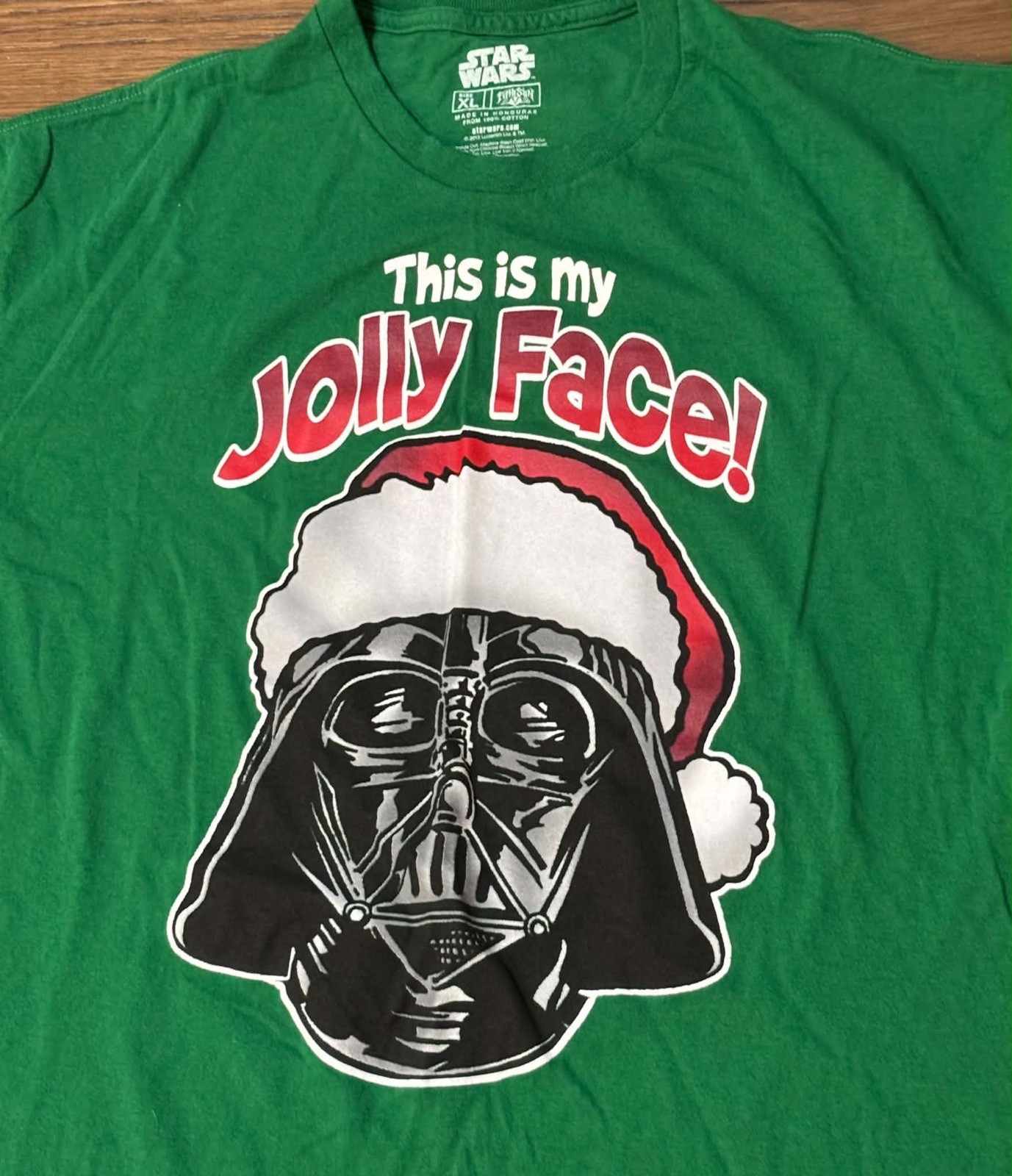 Star Wars Darth Vader Christmas Holiday Graphic T-Shirt Men’s Size XL