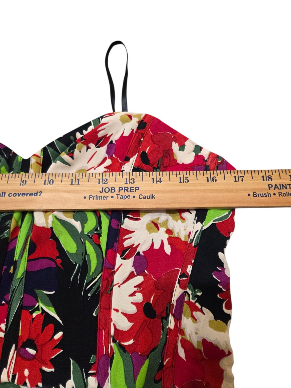 Veronica Beard Saffron Floral Print Dress Women’s 12 Multicolor Strapless J9.1