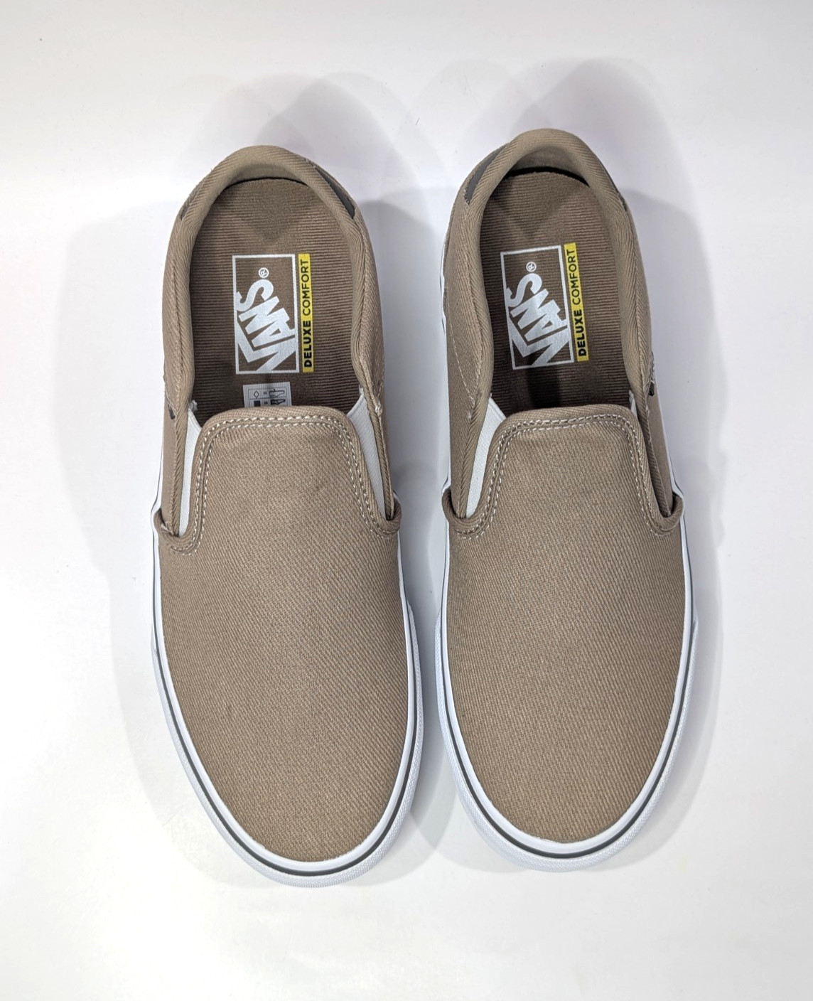 Vans Asher Deluxe T&L Incense Khaki Men’s Slip On Shoes – Assorted Sizes NWB
