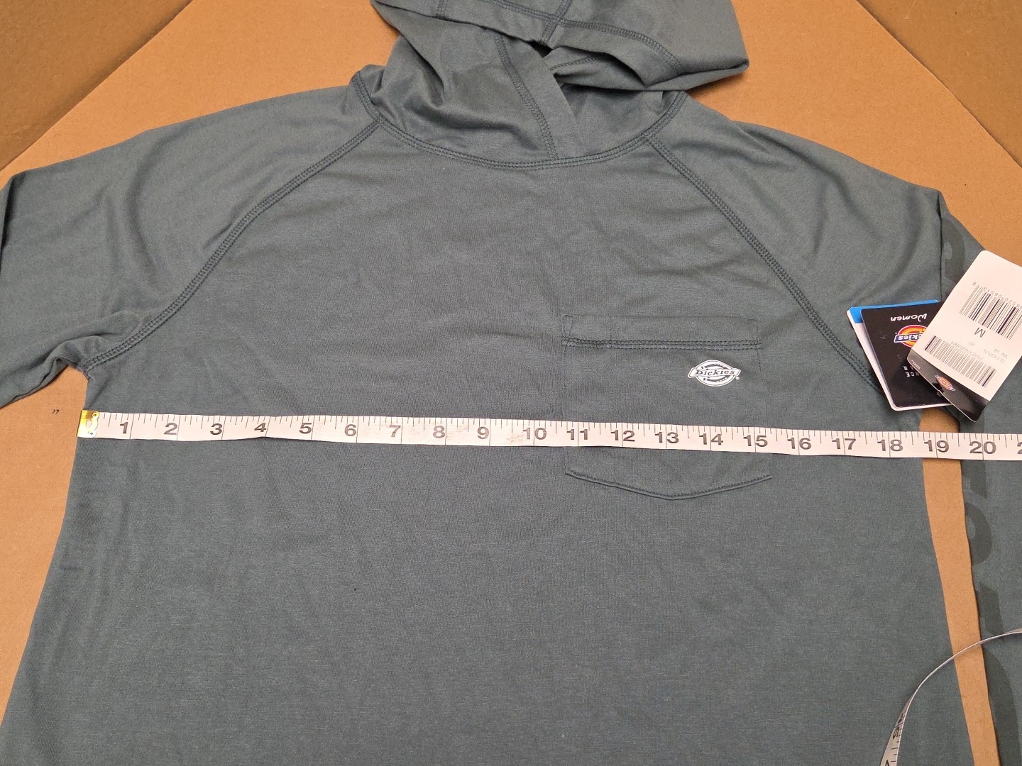 NWT Dickies Cooling Temp-IQ Performance Workwear Hooded Sun Shirt Medium Green