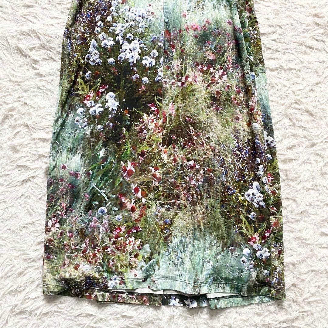 MaxMara Floral Print Silk Formal Dress Sleeveless Party Gown Auth