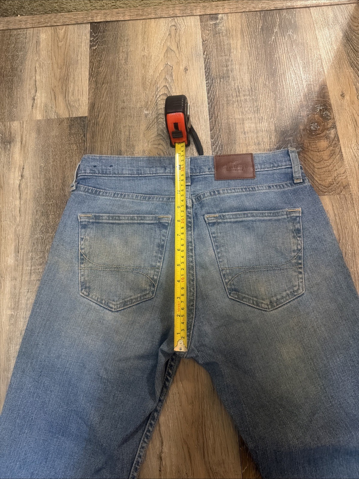 Hollister Classic Straight Epic Flex Blue Jeans Size 29×32 Distressing