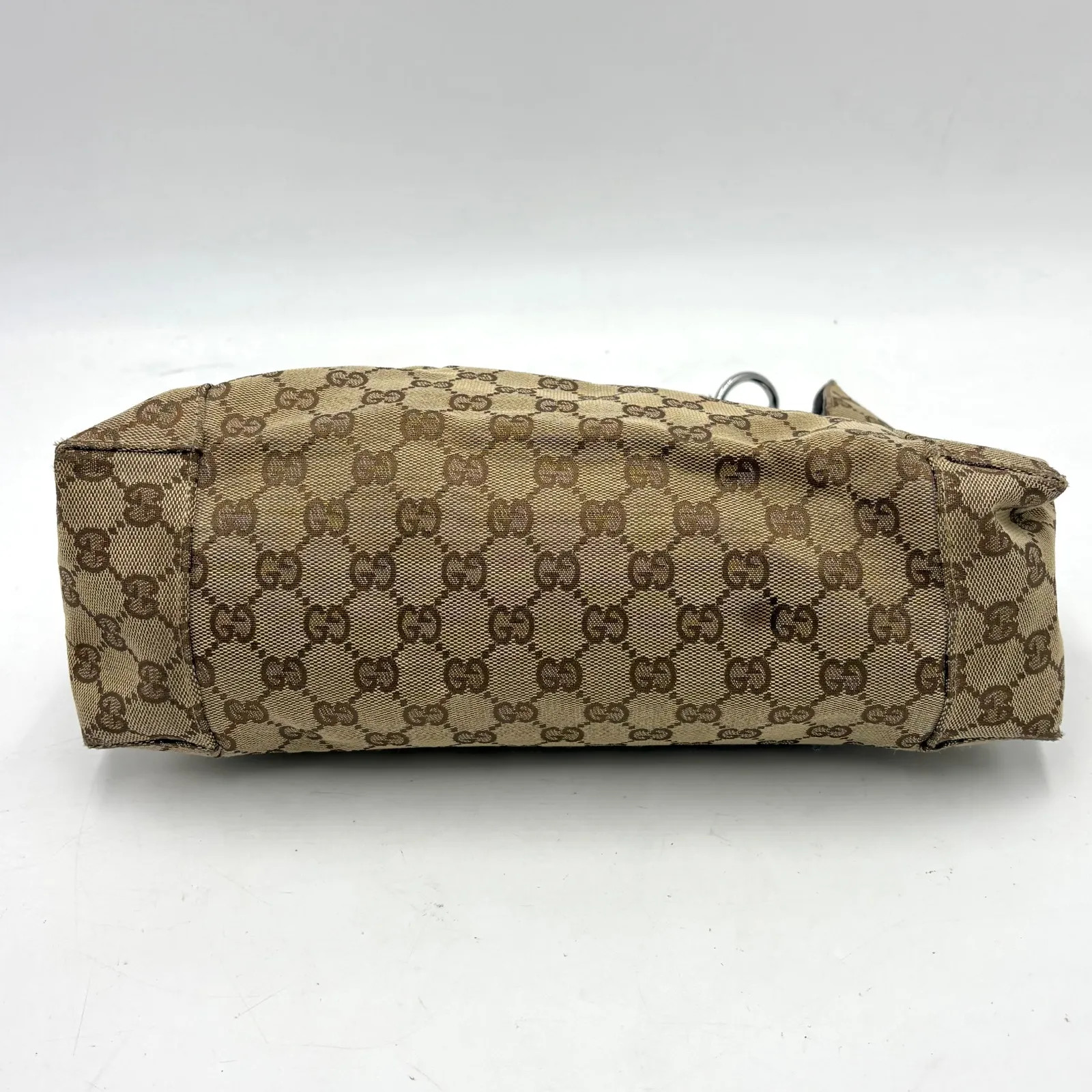 Auth GUCCI GG Canvas Shoulder Bag Brown 113023 2Y8671