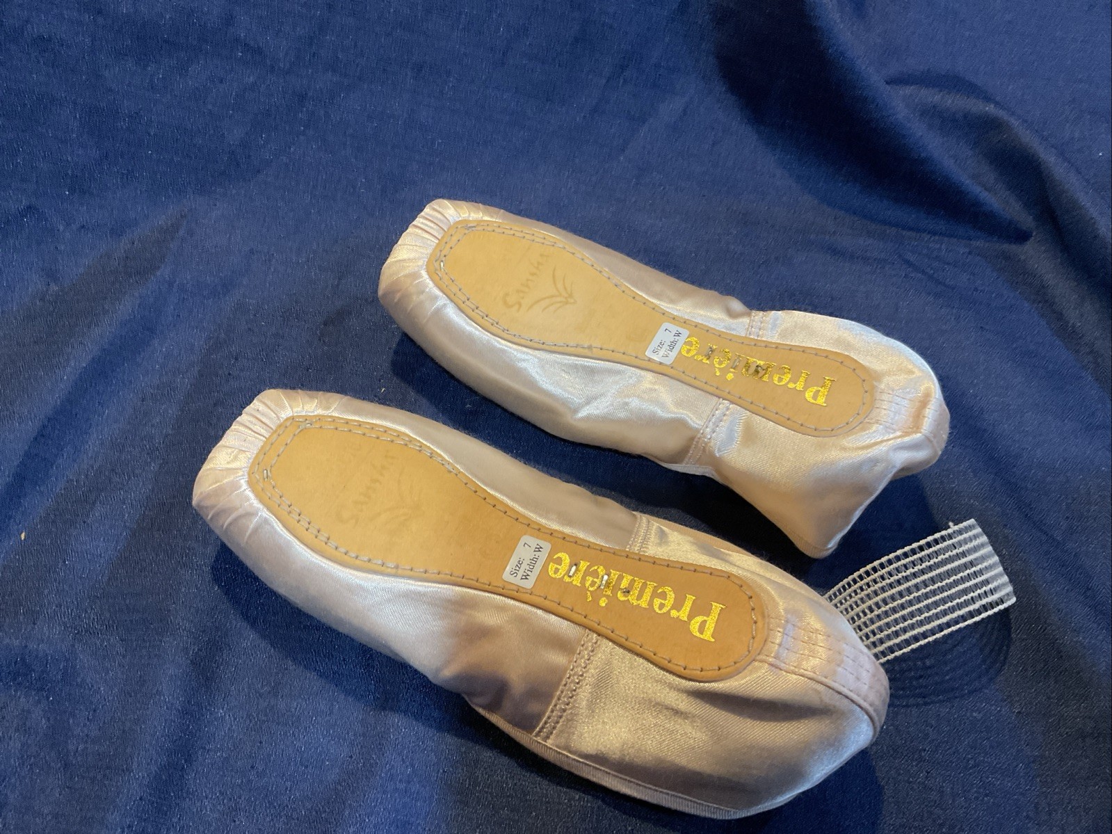 Sansha Premiere Pink Ballet Pointe Shoes Satin Upper Women Dance Toe Shoes 7W