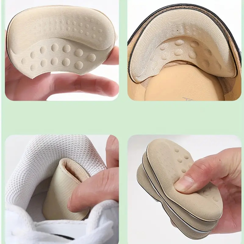3Pairs Soft Fabric Shoe Pads Cushion Liner Grip Back Heel Inserts Insoles USA
