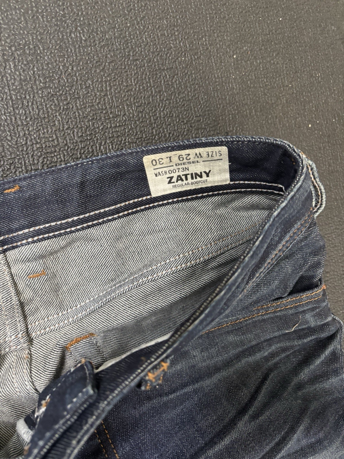 Vintage Y2K Diesel Industry Zanity Bootcut Blue Jeans Faded Dark Wash 29 x 30