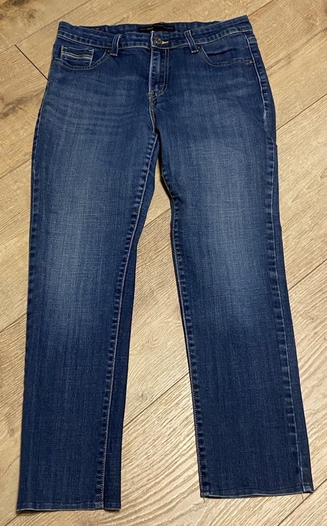 Levis Jeans Women’s Mid Rise Skinny Original Blue Stretch Denim 12Short 26.5in