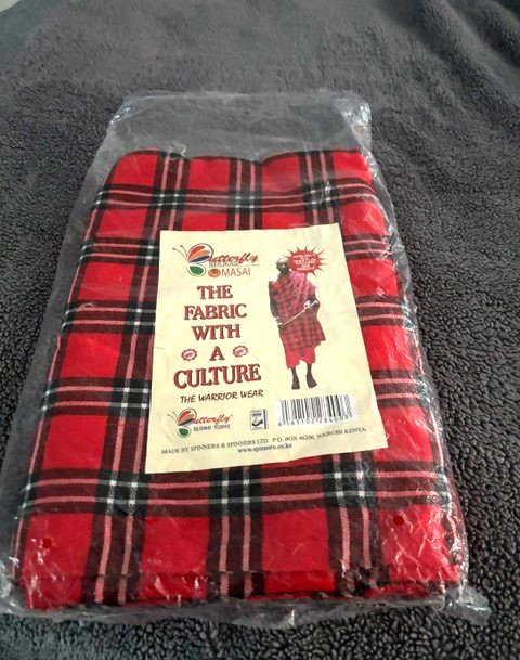 Masai Shuka Fabric African Maasai Shawl Blanket Wear Kenya 150cm x 200cm – 59×79