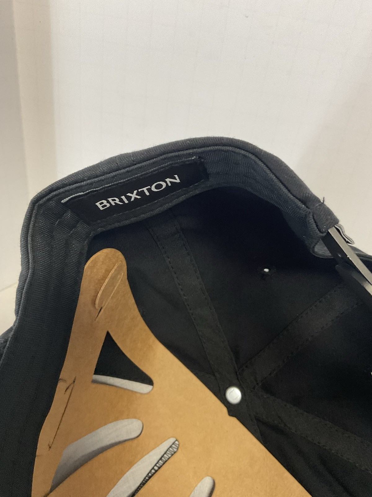 Brixton Company Black Snapback Hat Cap One Size New Without Tags