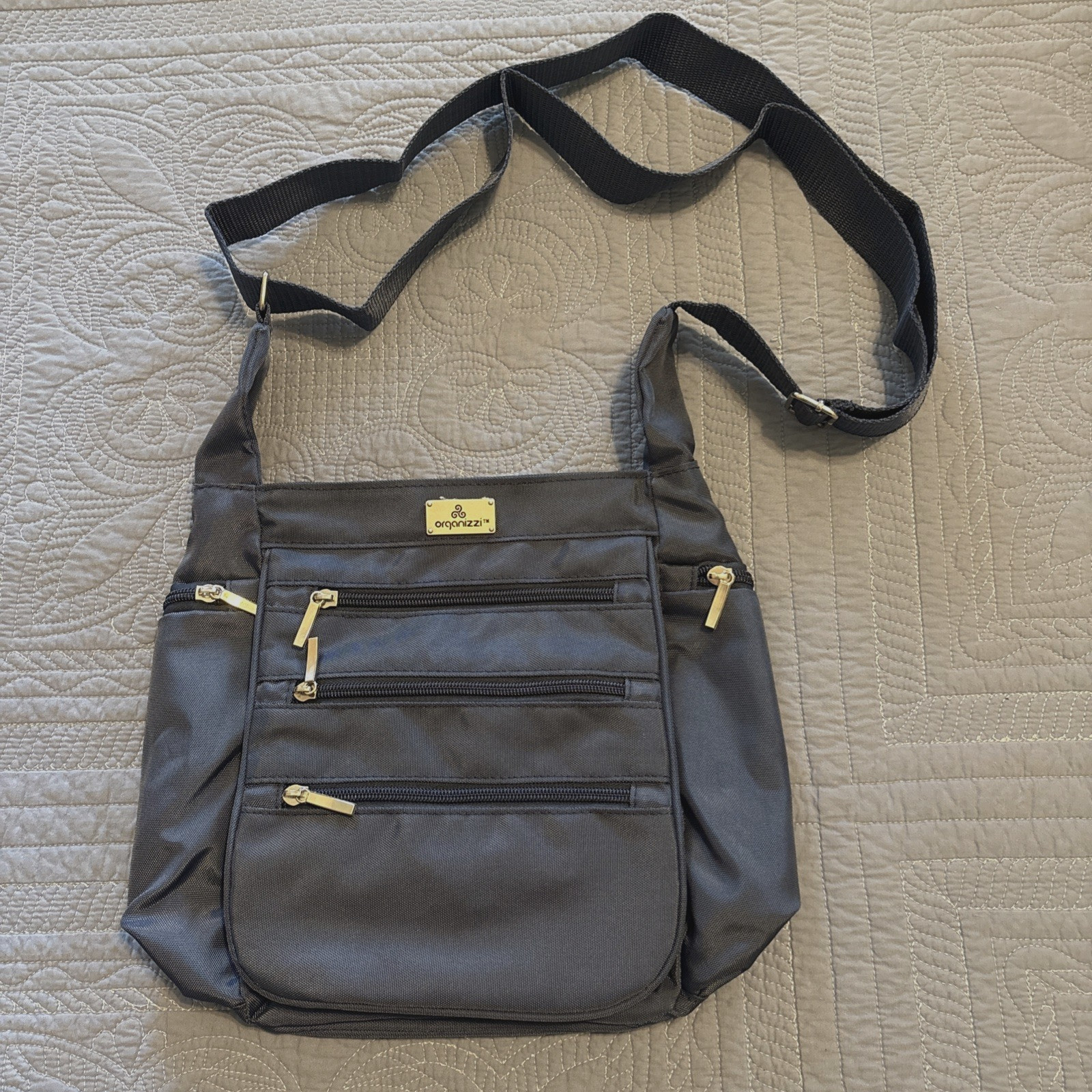 Organizzi RFID Adjust To Crossbody/ Shoulder Bag Navy Blue– New Without Tags