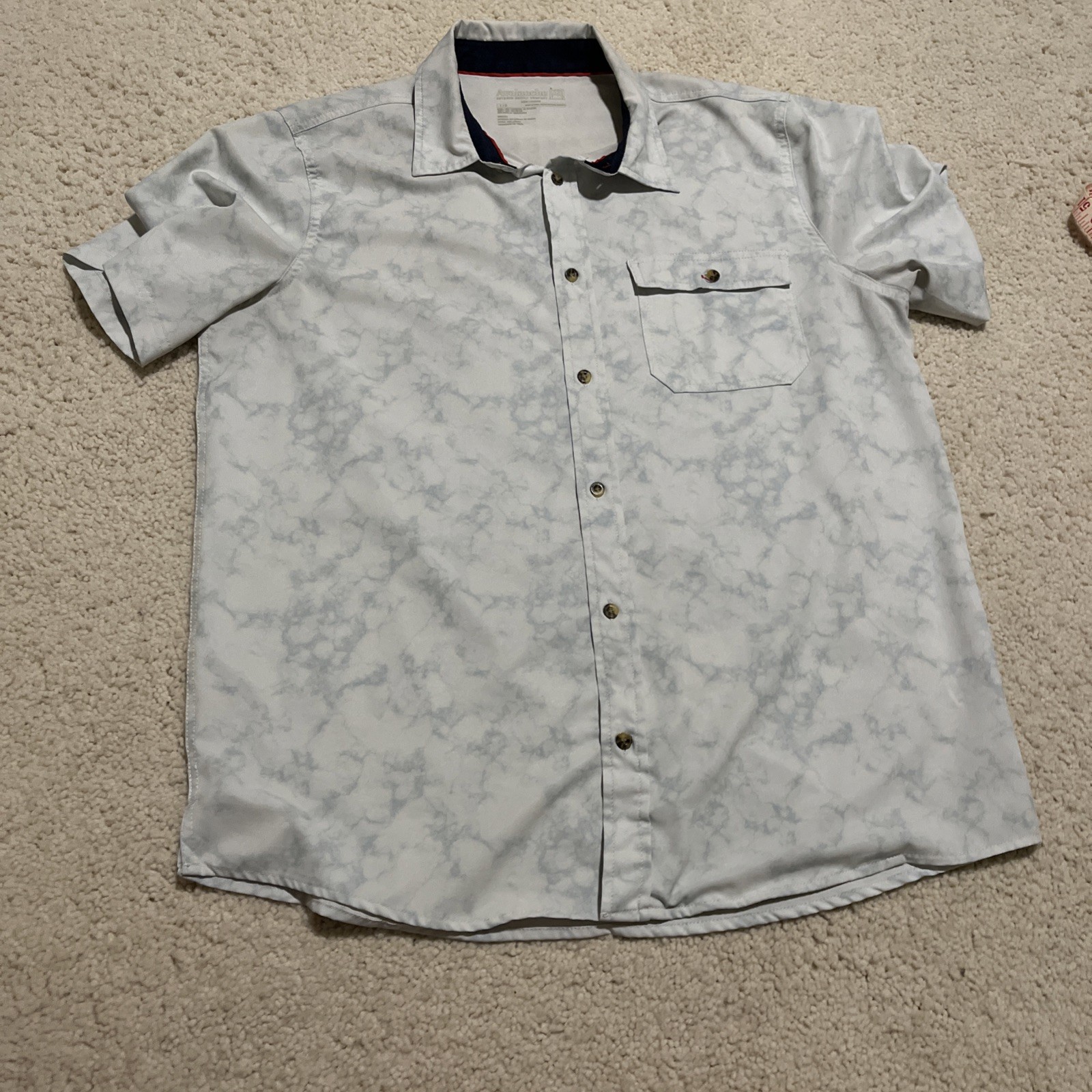 Avalanche Shirt Mens Sz L White Button Up Outdoors Stretch Quick Dry Performance