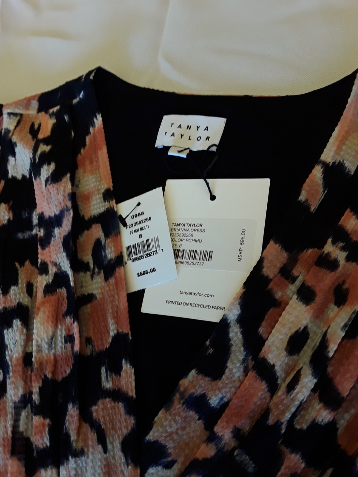 Elegant Tanya Taylor designer party dress, size 8, brand new with tags.