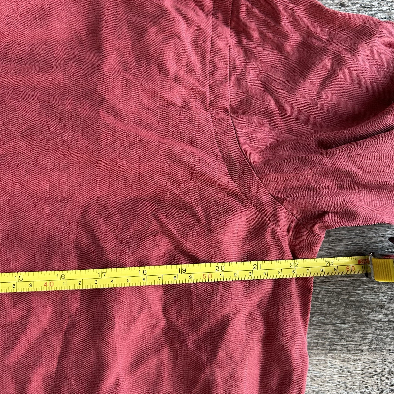 Daniel Cremieux Mens Medium Button Down Shirt Red Silk Cotton Long Sleeve NWT