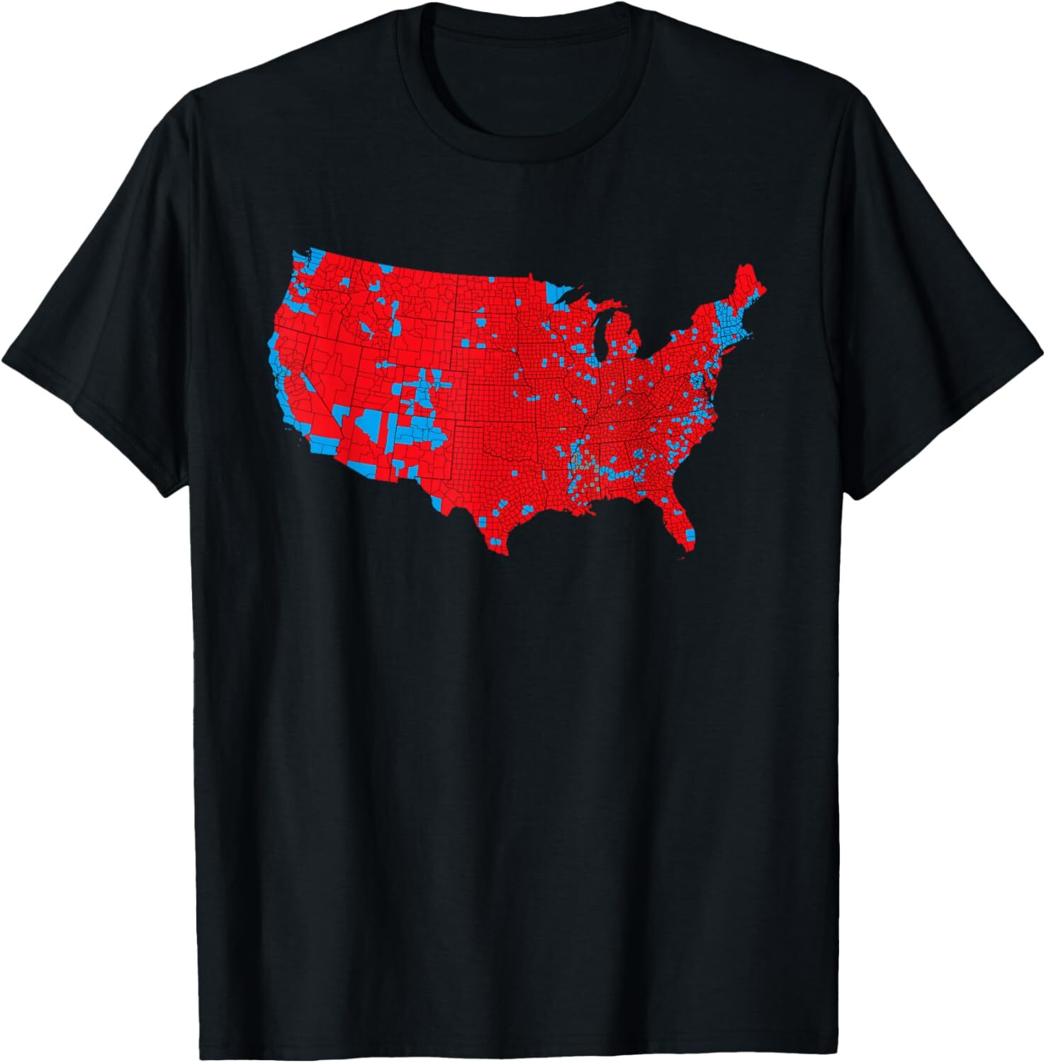 USA Election Map 2024 President Trump Republican Red States T-Shirt Hoodie
